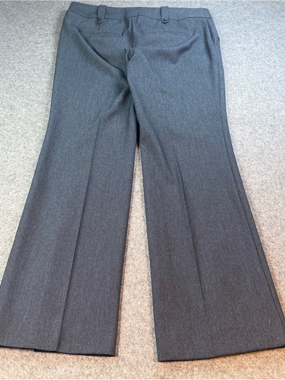 LOFT Petites Marisa Trouser Wide Leg Career Pants Navy Blue 8P Tailored - Picture 11 of 12
